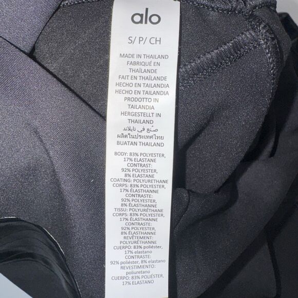 Alo Airlift Winter Warm High-Waist Legging Supermoto Black Women Small NWT - Picture 6 of 10